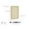 Ghent Enclosed Bulletin Board, 1 Door, Fabric, Oak Frame, 3 ft H x 30 in W, Beige PW13630F-90 - alternate 3